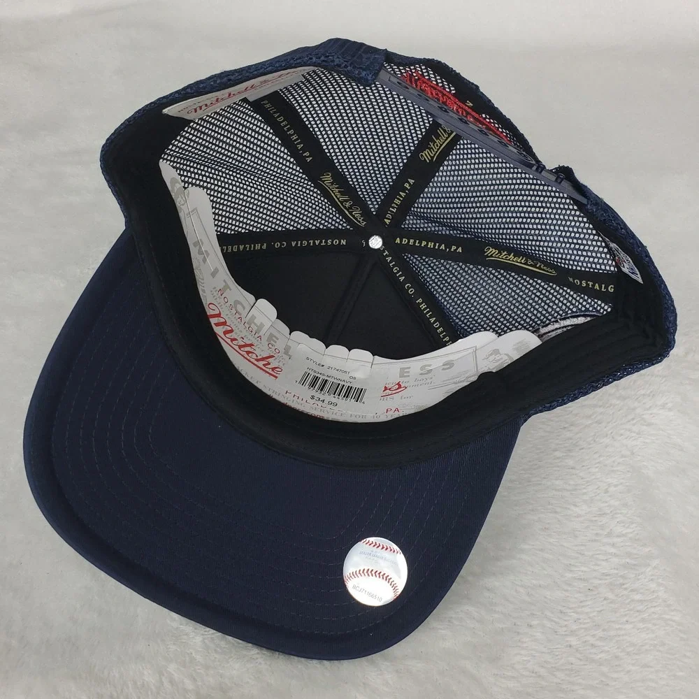 Minnesota Twins Mitchell & Ness MLB Foam Trucker Hat Cap‎ 3D Logo Navy NWT